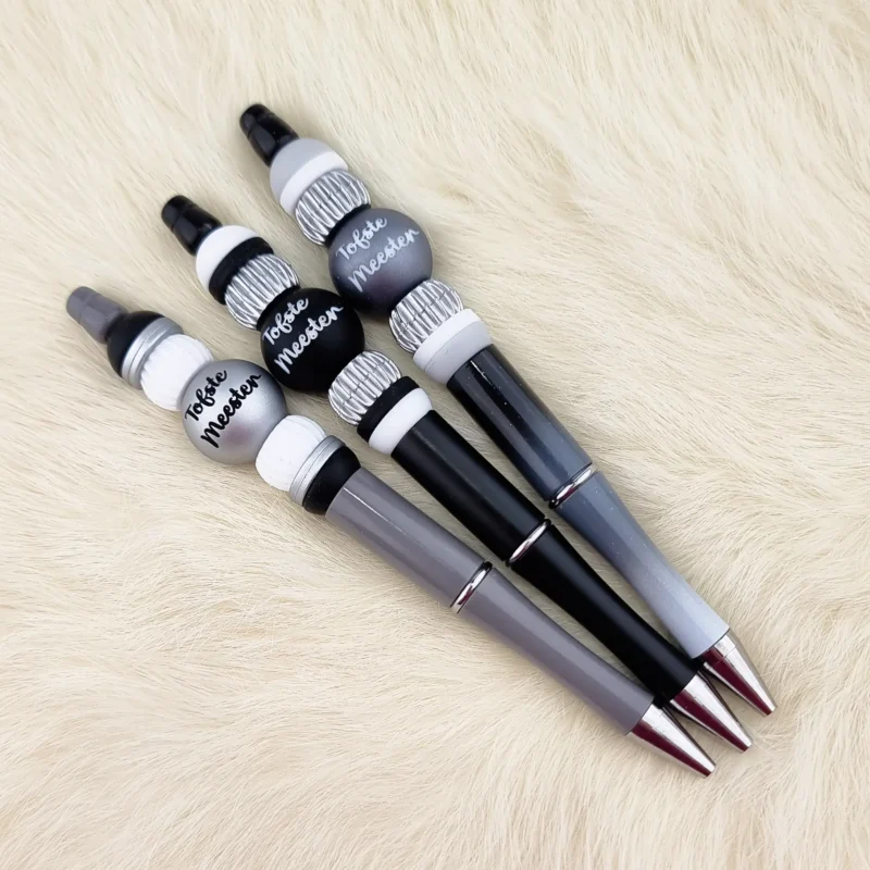 DIY Kralen Pennen set - Tofste meester Black And White