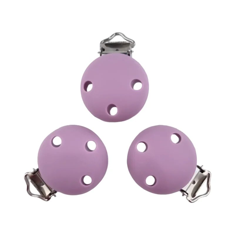 Siliconen speenclip - Klein - 30 mm - EN12586 - Heide