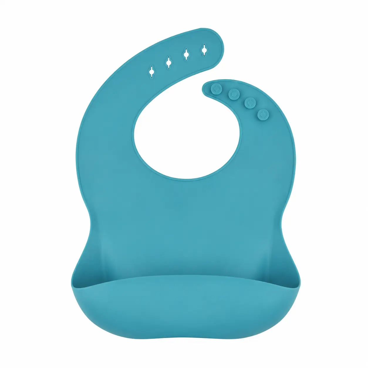 ChatGPT Image 13 jun 2026, 23_04_36 Silicone bib - Cyan - Afbeelding 1