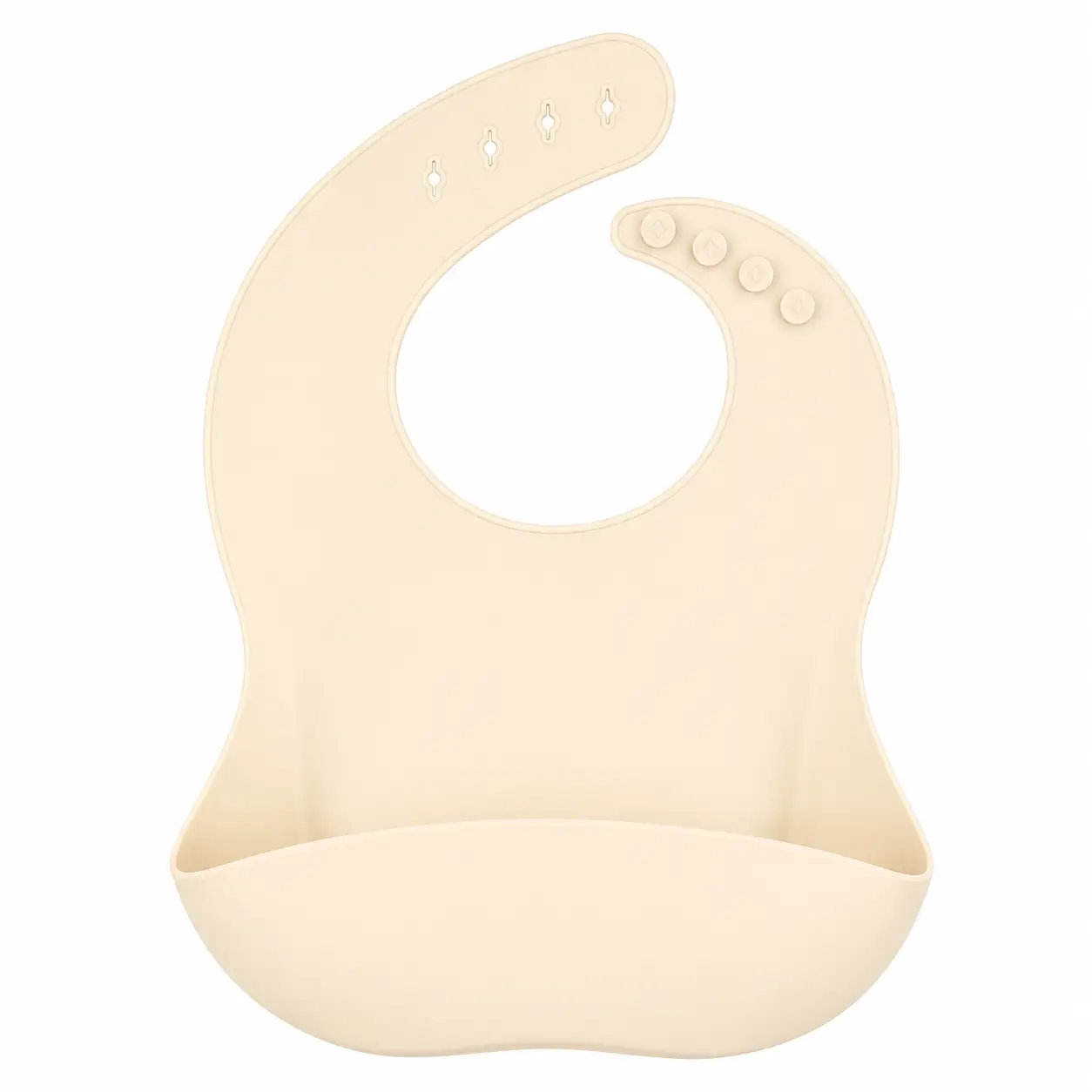 ChatGPT Image 14 jun 2026, 00_00_55 Silicone bib - Ivory - Afbeelding 1