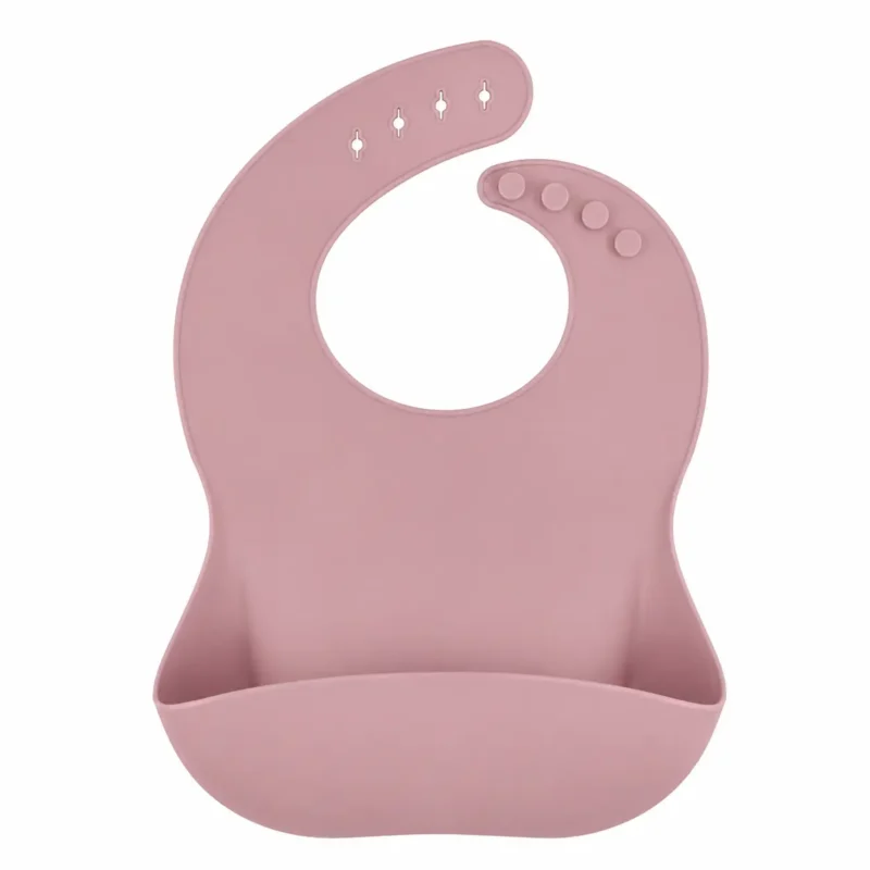 Silicone Bib - Dusty Pink