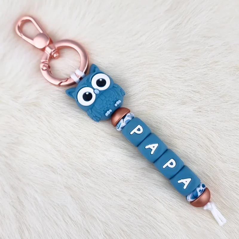 DIY keychain dad Nocti the Owl - Copper Petrol