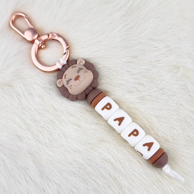 DIY Schl&uuml;sselanh&auml;nger Papa Lio Leeuw - Copper Wood