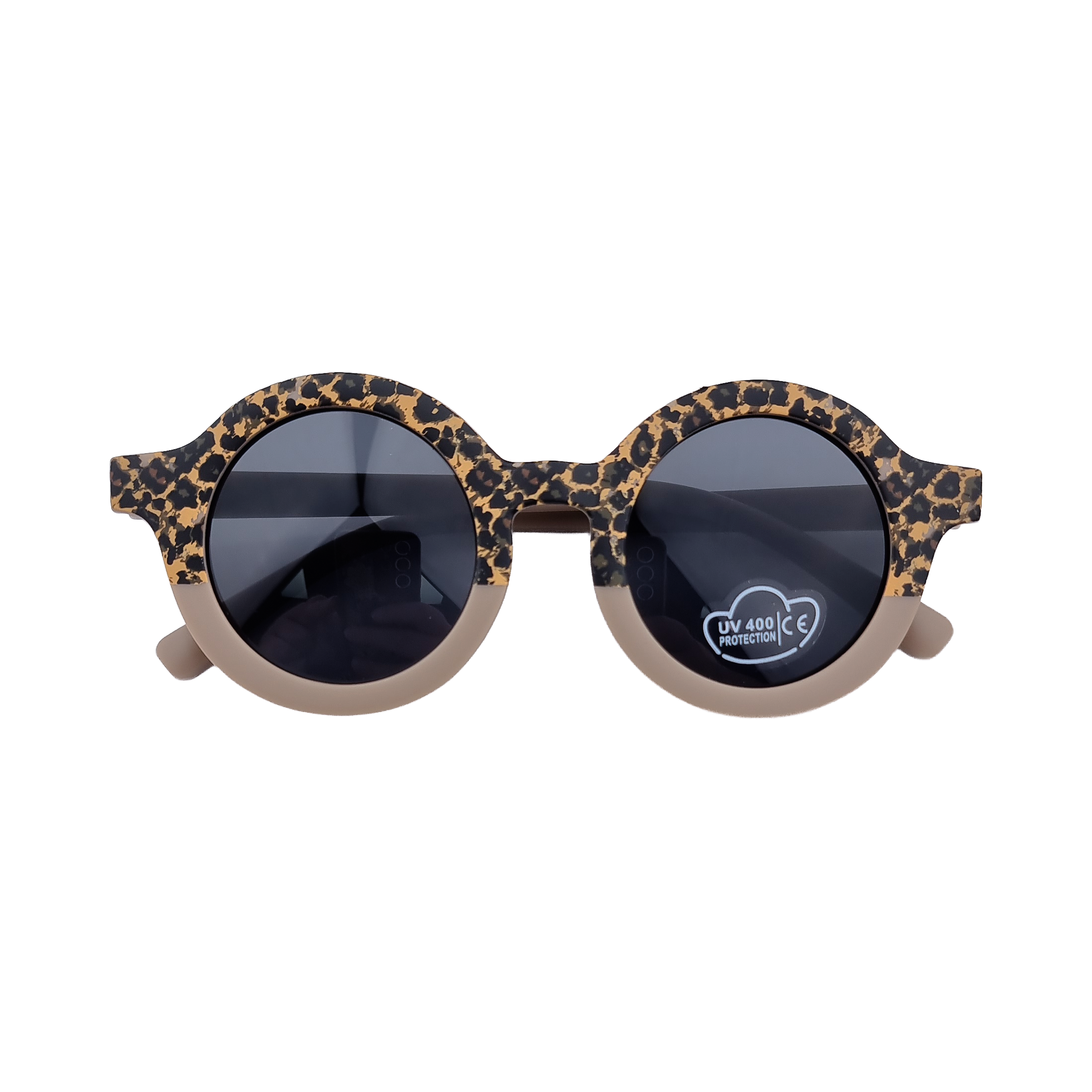 20260814_1614243 Toddler sunglasses - UV400 - Little joe - Dark Oak / Leopard - Afbeelding 1